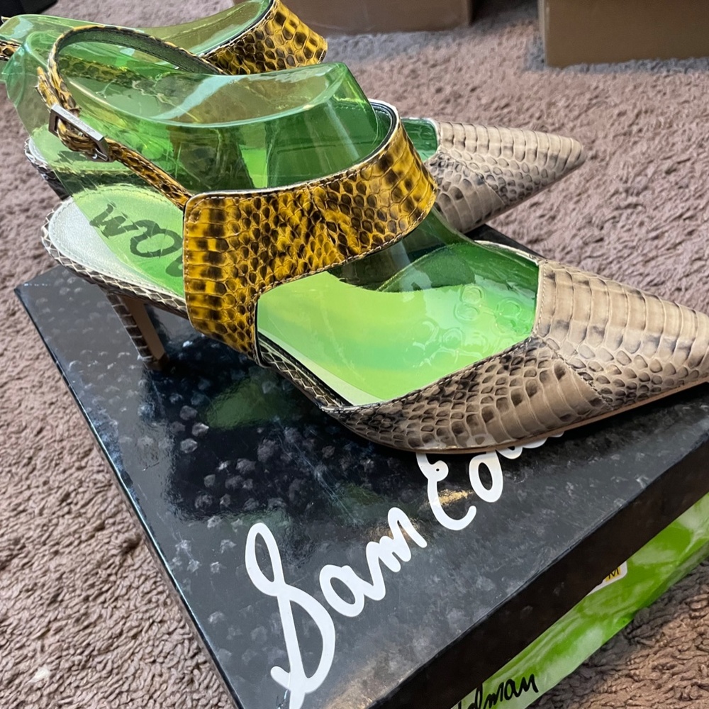 Sam Edelman Python-Embossed Kitten Heels - image 3